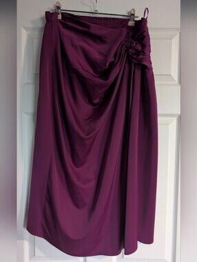 Satin Midi Skirt